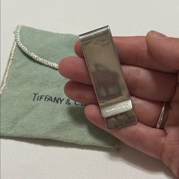 Tiffany & Co. Sterling Silver 925 Money Clip w/Pouch engraved WSCGC - Picture 7 of 17